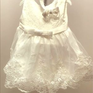 Beautiful baby laced dress for baptism